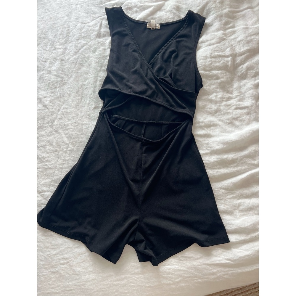 Urban Outfitterd Black Cutout Romper